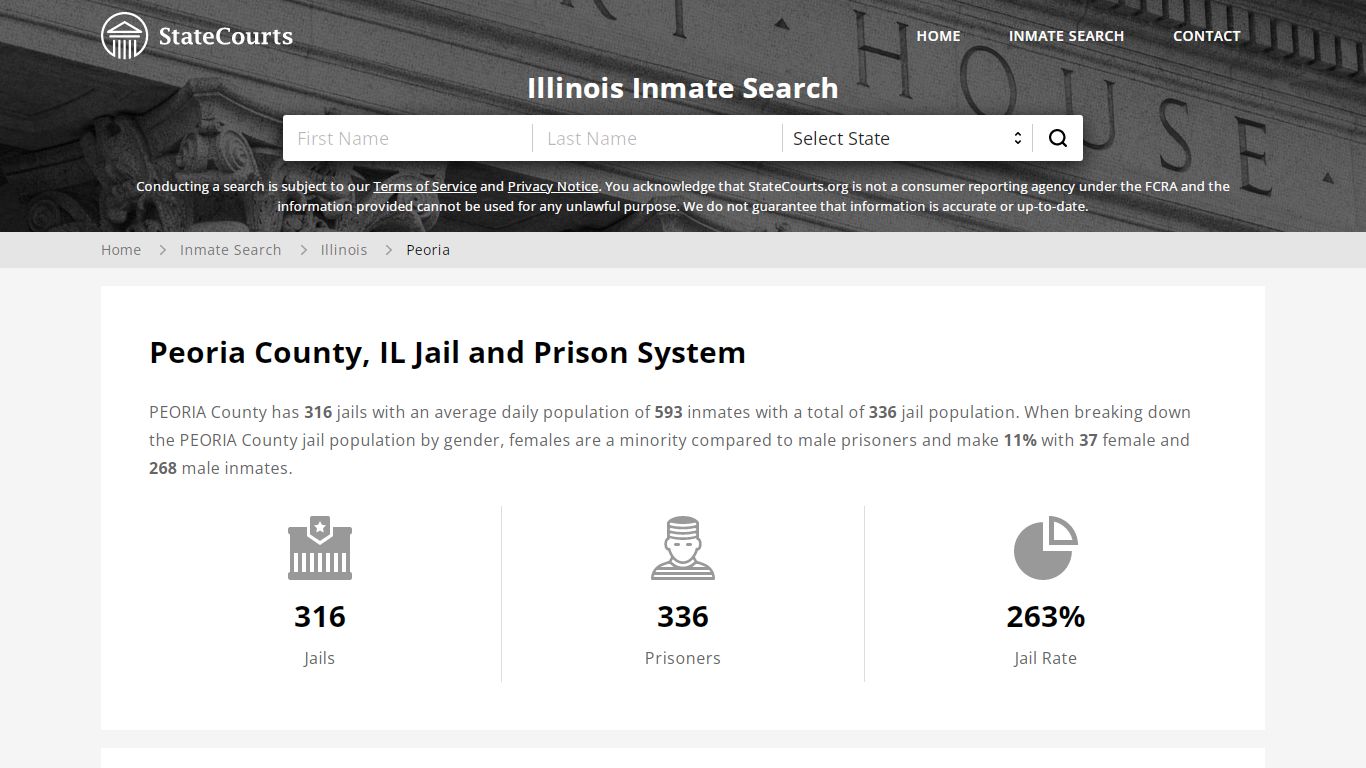 Peoria County, IL Inmate Search - StateCourts
